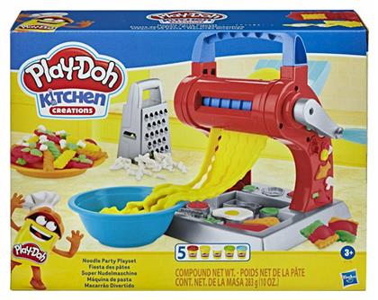 Hasbro Play-Doh Πλαστελίνη - Παιχνίδι Kitchen Creations Noodle Party για 3+ Ετών, 5τμχ από το Moustakas Toys