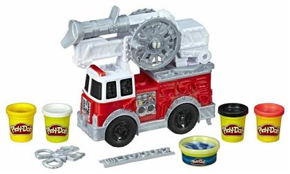 Hasbro Play-Doh Πλαστελίνη - Παιχνίδι Wheels Fire Truck για 3+ Ετών, 5τμχ από το e-shop