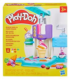 Play-Doh Rainbow Swirl Ice Cream για 3+ Ετών, 5τμχ Hasbro
