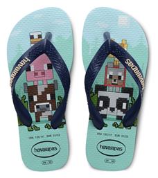 Παιδικές Σαγιονάρες Γαλάζιες Kids Minecraft Havaianas