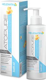 Helenvita Atopure Baby Bath Oil για Ατοπικό Δέρμα 200ml με Αντλία