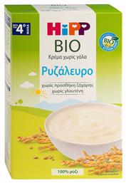 Hipp Βρεφική Κρέμα Bio Ρυζάλευρο Χωρίς Γάλα 4m+ 200gr χωρίς Γλουτένη