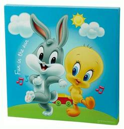 Hollytoon Παιδικό Κάδρο Baby Tweety & Bugs Bunny σε Καμβά