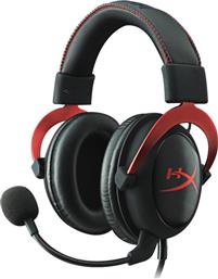 HyperX Cloud II Over Ear Gaming Headset με σύνδεση USB / 2x3.5mm Κόκκινο από το Public