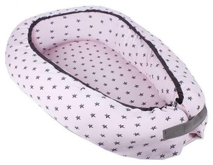 Βρεφικό Μαξιλάρι Φωλιά Nest Stars Pink 86x50εκ. Interbaby