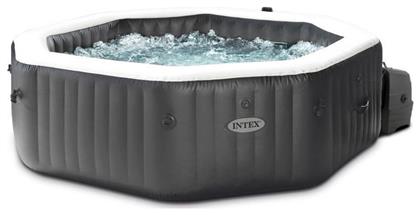 Purespa Jet & Bubble Deluxe Set Πισίνα PVC Φουσκωτή Υδρομασάζ 201x201x71εκ. Intex