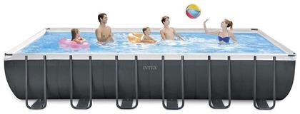 Ultra XTR Πισίνα PVC με Μεταλλικό Σκελετό Γκρι Intex