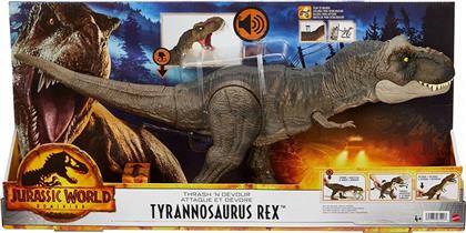 Jurassic World T-Rex ''Χτυπάει'' & Καταβροχθίζει με Ήχους για 4+ Ετών 25.5εκ.