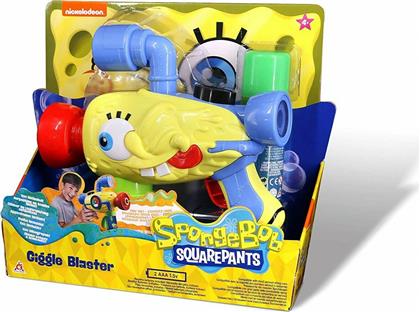 Just Toys Όπλο για Μπουρμπουλήθρες Sponge Bob Giggle Blaster από το Moustakas Toys