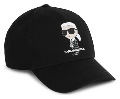 Karl Lagerfeld Παιδικό Καπέλο Jockey Υφασμάτινο Μαύρο