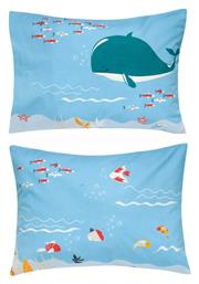 Balena Σετ Παιδικές Μαξιλαροθήκες από 100% Βαμβάκι 52x72εκ. Balena Kentia