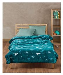 Κουβέρτα Βελουτέ Loft Balur Πετρόλ 160x220εκ. Kentia