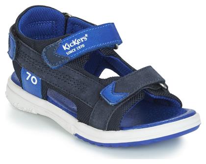 Παιδικά Πέδιλα Plane Ανατομικά Navy Μπλε Kickers