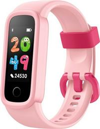 KiddoBoo Smart Band Παιδικό Smartwatch με Λουράκι από Καουτσούκ/Πλαστικό Ροζ