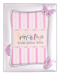 Παιδική Κορνίζα Ασημένια σε Ασημί Χρώμα Kiriakos Gofas