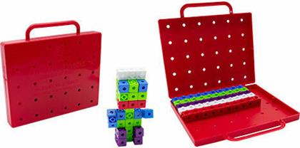 Κύβοι Αριθμητικής 50τμχ Κόκκινο Βαλιτσάκι από το Moustakas Toys
