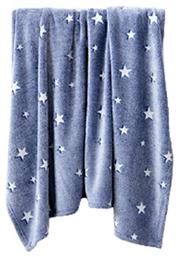 Kocoon Κουβέρτα Fleece Glow Star 150x220cm Φωσφορίζουσα Μπλε