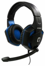 G302 Over Ear Gaming Headset με σύνδεση 2x3.5mm Black/Blue Komc