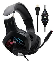 KM-888 Over Ear Gaming Headset με σύνδεση USB Komc