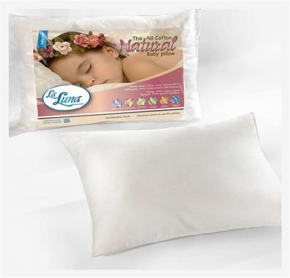 Βρεφικό Μαξιλάρι Ύπνου The All Cotton Natural Λευκό 35x45εκ. La Luna