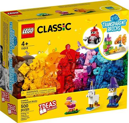 Lego Classic: Creative Transparent Bricks για 4+ ετών