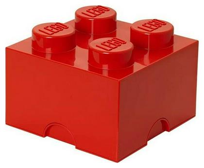 Lego Παιδικό Κουτί Αποθήκευσης από Πλαστικό 4-Stud Κόκκινο 25x25x18cm από το GreekBooks