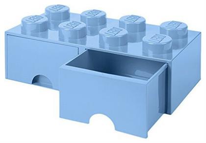 Lego Παιδικό Κουτί Αποθήκευσης από Πλαστικό 8 Knobs Γαλάζιο 50x25x17cm