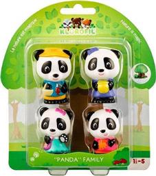 Les Klorofil Παιχνίδι Μινιατούρα Οικογένεια Panda για 1.5+ Ετών