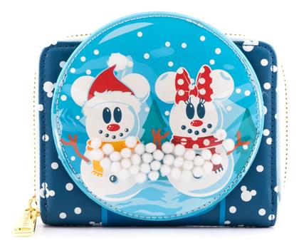 Snowman Mickey Minnie Snow Παιδικό Πορτοφόλι με Φερμουάρ για Αγόρι Μπλε Loungefly