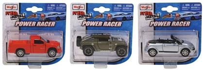 Αυτοκινητάκι Power Racer για 3+ Ετών Pull Back (Διάφορα Σχέδια) 1τμχ Maisto