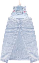 Makis Tselios Home Κουβέρτα Αγκαλιάς & Λίκνου Baby Monocer Fleece 36x86cm Blue από το Spitishop