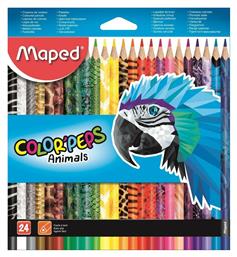 Color'Peps Animals Σετ Ξυλομπογιές 24τμχ Maped