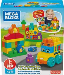 Mattel Τουβλάκια Mega Bloks Σχολικό με Αριθμούς για 1+ Ετών 45τμχ από το Moustakas Toys