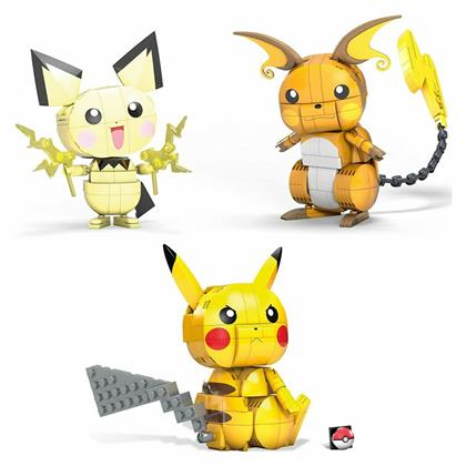 Mega Bloks Pokémon Pikachu Evolution Trio 621τμχ από το Moustakas Toys