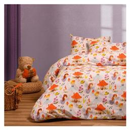 Σετ Σεντόνια Μονά Βαμβακερά Magic Peach 170x270cm 3τμχ Melinen