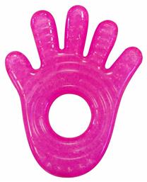 Fun Ice Hand Μασητικός Κρίκος Οδοντοφυΐας με Gel από Σιλικόνη για 0 m+ Pink Hand Munchkin