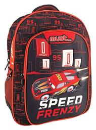 Cars Speed Frenzy Τσάντα Πλάτης Δημοτικού Πολύχρωμη 25lt 000562957 Must