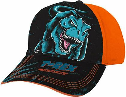 Must Παιδικό Καπέλο Jockey Υφασμάτινο Dinosaur T Rex Μαύρο από το Plus4u