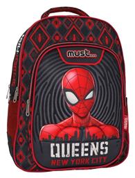 Spiderman Queens New York City Τσάντα Πλάτης Δημοτικού Κόκκινη 25lt 000508107 Must