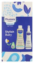 Promo Stylish Baby Gentle Shampoo Βρεφικό Παιδικό Απαλό Σαμπουάν Αβοκάντο Κανονικές Επιδερμίδες 500ml Hair Styler & Skin Freshener Νερό Φρεσκαρίσματος Σώμα & Μαλλιά Χαμομήλι 200ml Mustela από το Pharm24