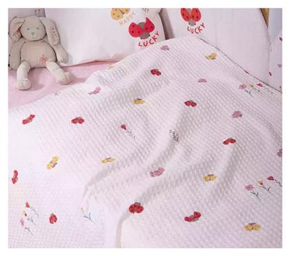 Nef-Nef Homeware Κουβέρτα Αγκαλιάς & Λίκνου Πικέ Μπεζ 80x110εκ. Nef Nef