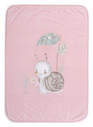 Nef-Nef Homeware Κουβέρτα Κούνιας Cute Snail Pink 100x140εκ. Nef Nef