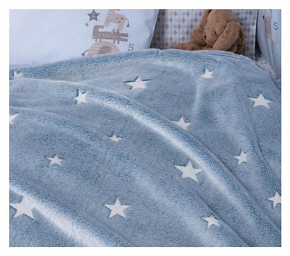 Nef-Nef Homeware Κουβέρτα Κούνιας Interstellar Denim Fleece Μπλε Denim 110x150εκ. Nef Nef