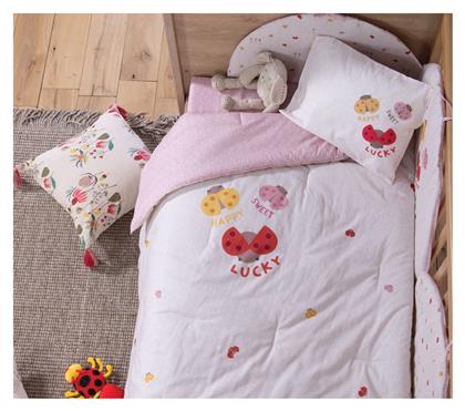 Nef-Nef Homeware Lady Bug Βρεφικό Κουβερλί Βαμβακερό Ecru 110x140cm - Nef Nef