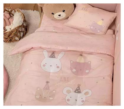 Nef-Nef Homeware Πάπλωμα Κούνιας Βαμβακερό Special Party Ροζ 110x140cm - Nef Nef