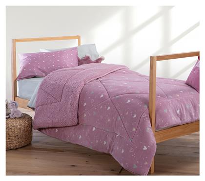 Nef-Nef Homeware Παιδικό Κουβερτοπάπλωμα Μονό Hearts Hearts Look 160x220εκ. Nef Nef