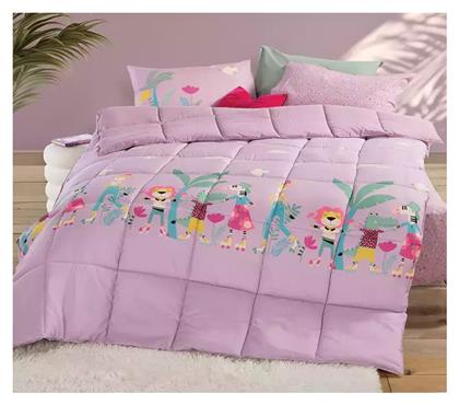 Nef-Nef Homeware Παιδικό Πάπλωμα Διπλής Όψης Μονό Roller Friends Ροζ 160x220εκ. Nef Nef