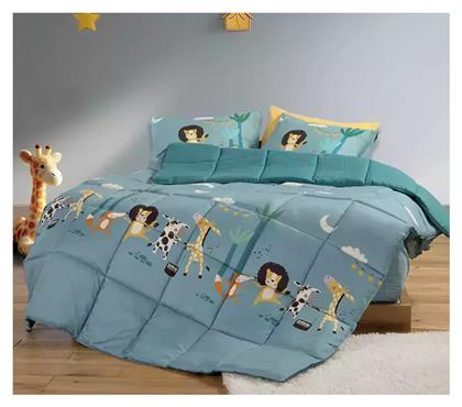 Nef-Nef Homeware Παιδικό Πάπλωμα Διπλής Όψης Μονό Wild Dance Μπλε 160x220εκ. Nef Nef