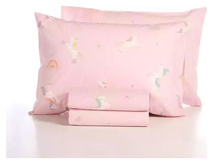 Nef-Nef Homeware Σετ Μονά Unicorns Style Ροζ 170x260cm - Nef Nef