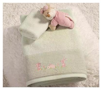 Nef-Nef Homeware Σετ Βρεφικές Πετσέτες 2τμχ Πράσινες Βάρους 420gr/m² - Nef Nef